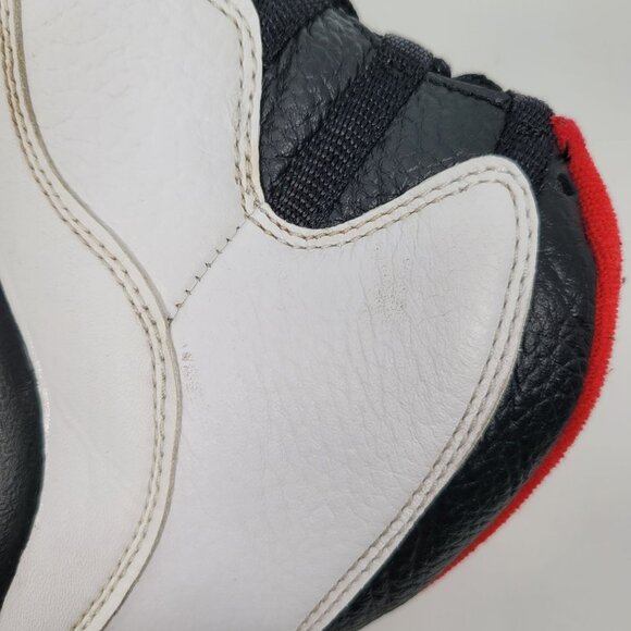 Air Jordan Retro 10 Men's White Black Basketball Sneakers 310805-102 US Size 10 - Picture 10 of 12